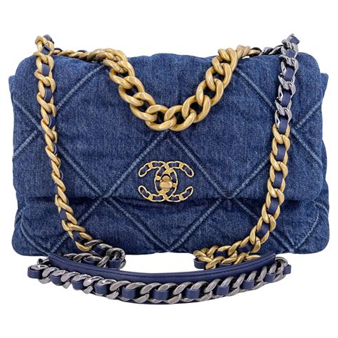 chanel washed denim bag|chanel denim bag for sale.